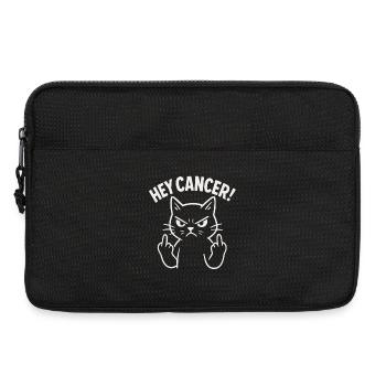 Hey Cancer Angry Cat - Laptop bag 13" - black - Front