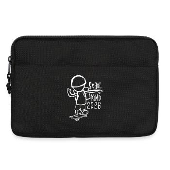Schulkind 2026 - Einschulung - Skater - Laptoptasche 13" - Schwarz - Vorne