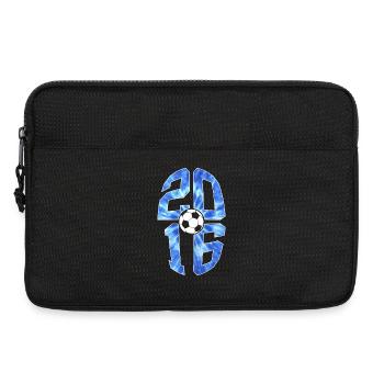 10 YEARS BORN 2016 FOOTBALL 10TH BIRTHDAY - Laptop bag 13" - black - Front