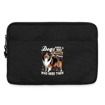 Shetland Sheepdog Sheltie Dog Breed - Laptoptasche 13" - Schwarz - Vorne