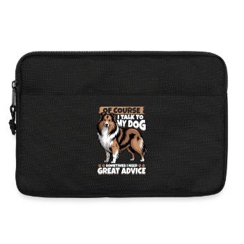 Shetland Sheepdog Sheltie Dog Breed - Laptop bag 13" - black - Front