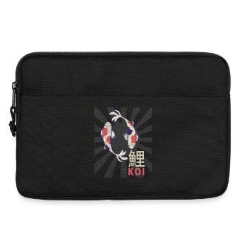 Carpe japonaise vintage de carpe nishikigoi de koi - Sacoche pour ordinateur portable 13 pouces - noir - Devant