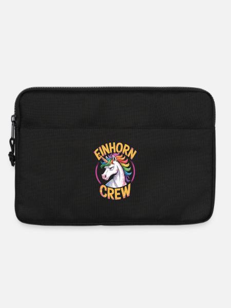 Einhorn Crew Regenbogen Einhorn Für Coole Unicorn - Laptoptasche 13" - Schwarz