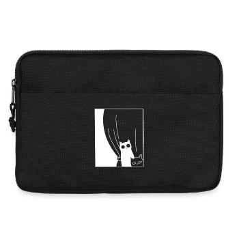 Black and White Cats - Laptop bag 13" - black - Front