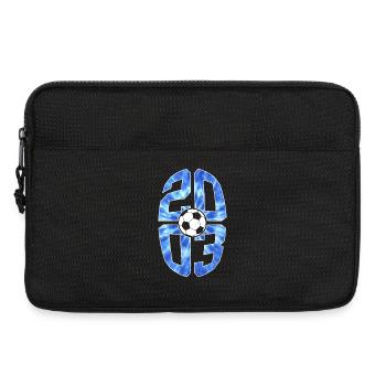 23 YEARS BORN 2003 FOOTBALL 23RD BIRTHDAY - Laptop bag 13" - black - Front