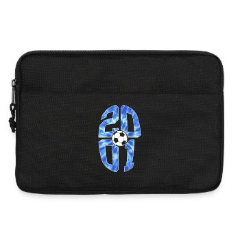 25 YEARS BORN 2001 FOOTBALL 25TH BIRTHDAY - Laptop bag 13" - black - Front
