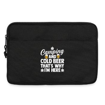 Camping Beer Camp Life Forest Camper - Laptoptasche 13" - Schwarz - Vorne