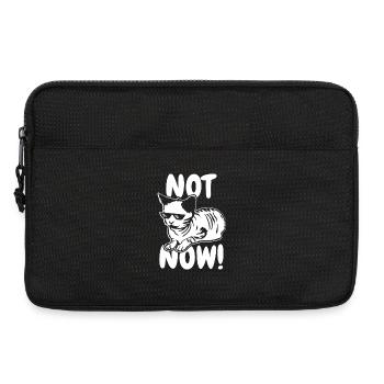Cat Owner Funny Saying - Laptop bag 13" - black - Front