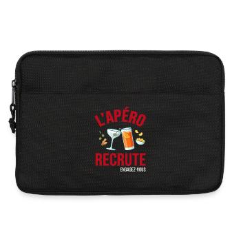 L_apero_recrute_humour_cocktailL apero recrute hum - Sacoche pour ordinateur portable 13 pouces - noir - Devant