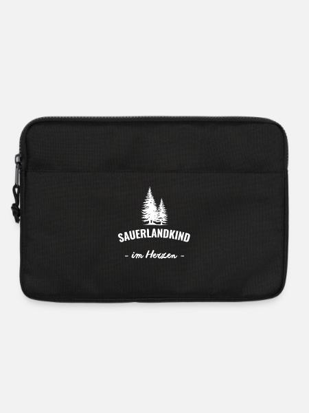 Sauerlandkind im Herzen - Laptoptasche 13" - Schwarz