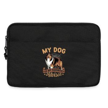 Shetland Sheepdog Sheltie Dog Breed - Laptoptasche 13" - Schwarz - Vorne