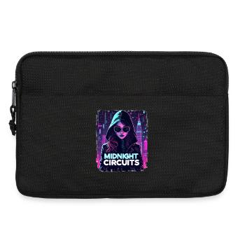 Midnight Circuits Cyberpunk Girl - Laptop bag 13" - black - Front