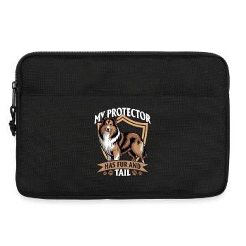 Shetland Sheepdog Sheltie Dog Breed - Laptop bag 13" - black - Front