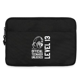 13. Geburtstag Junge Mädchen Teenager 2013 Level - Laptoptasche 13" - Schwarz - Vorne
