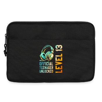 13. Geburtstag Junge Mädchen Teenager 2013 Level - Laptoptasche 13" - Schwarz - Vorne