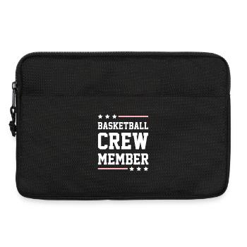 Équipe de basket-ball - Sacoche pour ordinateur portable 13 pouces - noir - Devant