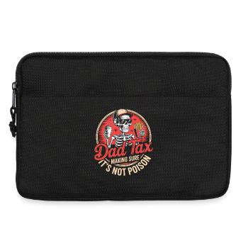 Dad Tax Skeleton Snack Tee - Laptop bag 13" - black - Front