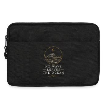 Ozeanwellen-Einheit - Laptoptasche 13" - Schwarz - Vorne