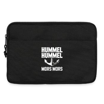  Hummel Hummel Mors Mors Anker Hamburg Spruch - Laptoptasche 13" - Schwarz - Vorne