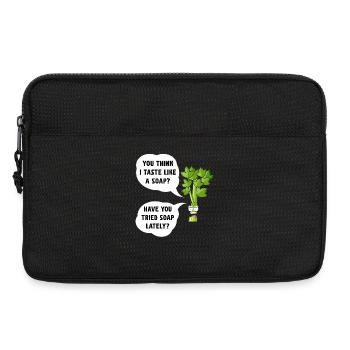 Celery Soap Joke Tee - Laptop bag 13" - black - Front