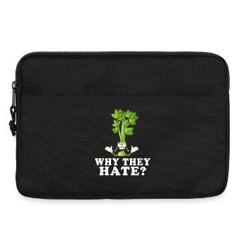 Celery Rage Why They Hate? - Laptop bag 13" - black - Front