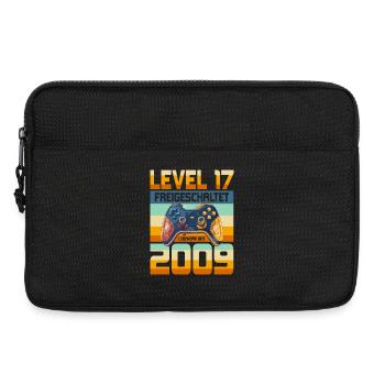 17. Geburtstag Junge Mädchen 2009 Gaming Level 17 - Laptoptasche 13" - Schwarz - Vorne