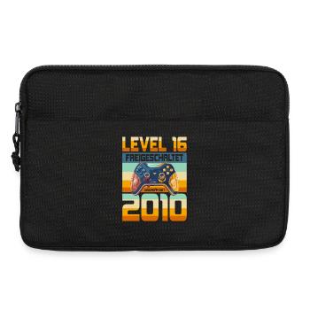 16. Geburtstag Junge Mädchen 2010 Gaming Level 16 - Laptoptasche 13" - Schwarz - Vorne