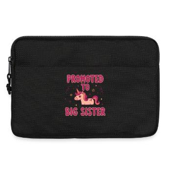 Révélation du sexe : baby shower promue à la grande sœur - Sacoche pour ordinateur portable 13 pouces - noir - Devant