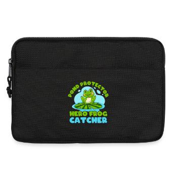 Frog Catcher Pond Protector Frog - Laptop bag 13" - black - Front