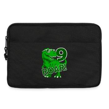 DINO 9 ANS DINOSAURE 9E ANNIVERSAIRE - Sacoche pour ordinateur portable 13 pouces - noir - Devant