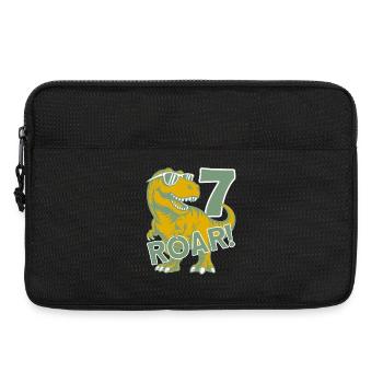 DINO 7 ANS DINOSAURE 7E ANNIVERSAIRE - Sacoche pour ordinateur portable 13 pouces - noir - Devant