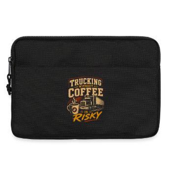 Trucks Drivers Transport Logistics - Laptop bag 13" - black - Front