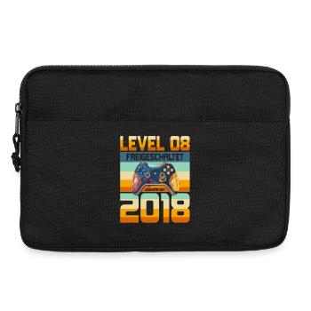 8. Geburtstag Junge Mädchen 2018 Gaming Gamer - Laptoptasche 13" - Schwarz - Vorne
