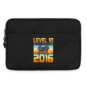 10. Geburtstag Junge Mädchen 2016 Gaming Level 10 - Laptoptasche 13" - Schwarz - Vorne