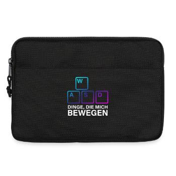 WASD Dinge die mich bewegen - Laptoptasche 13" - Schwarz - Vorne