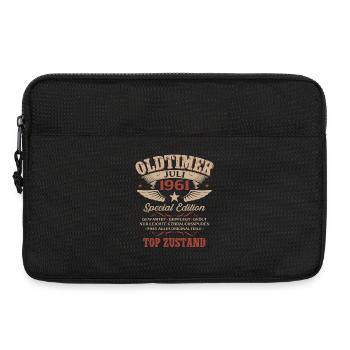 65. Geburtstag Geschenk Mann Oldtimer Juli 1961 - Laptoptasche 13" - Schwarz - Vorne