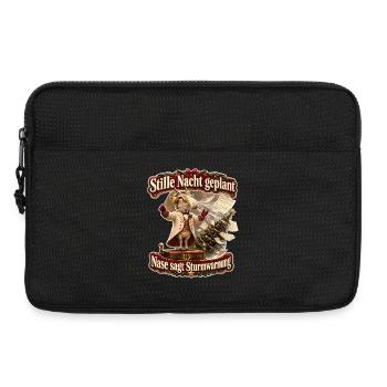 Nase sagt Sturmwarnung - Laptoptasche 13" - Schwarz - Vorne