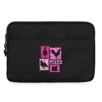 Graphique de poulets pour l’agriculteur et l’élevage - Sacoche pour ordinateur portable 13 pouces - noir - Devant
