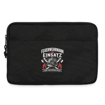 Feuerwehrmann im Einsatz Shirt - Laptoptasche 13" - Schwarz - Vorne