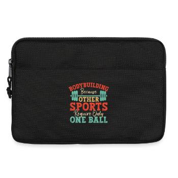 Motivation fitness Bodybuilder Autre besoin seulement - Sacoche pour ordinateur portable 13 pouces - noir - Devant