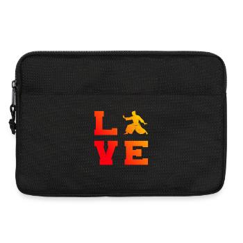 Cadeau d’autodéfense pour un maître d’aïkido - Sacoche pour ordinateur portable 13 pouces - noir - Devant