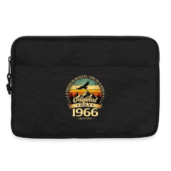 60. Geburtstag Geschenk Vintage Juli Jahrgang 1966 - Laptoptasche 13" - Schwarz - Vorne