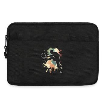 Football, joueurs de football en cours de football - Sacoche pour ordinateur portable 13 pouces - noir - Devant