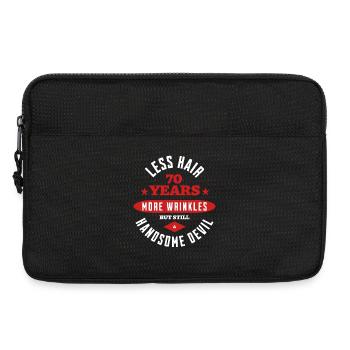 Drôle de 70e anniversaire beau diable - Sacoche pour ordinateur portable 13 pouces - noir - Devant