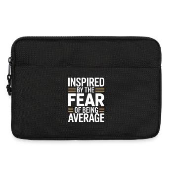 Mindset Inspired By Fear Of Average Bodybuilding - Laptoptasche 13" - Schwarz - Vorne