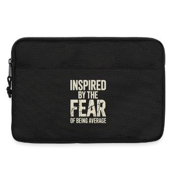 Mindset Inspired By Fear Of Average Bodybuilding - Laptoptasche 13" - Schwarz - Vorne