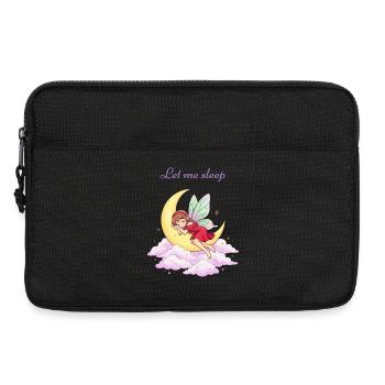 Sleeping fairy on the moon - Laptop bag 13" - black - Front