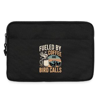Kaffee, Vogelstimmen und Fernglas - Laptoptasche 13" - Schwarz - Vorne