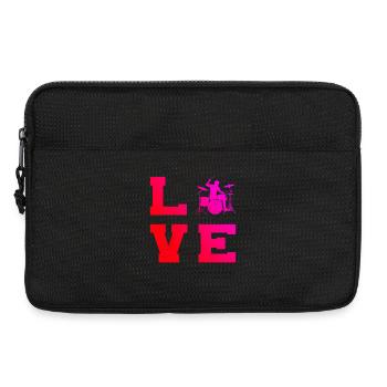 Gift idea for the musician with drum games - Laptop bag 13" - black - Front