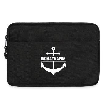 Heimathafen mit Anker - Laptoptasche 13" - Schwarz - Vorne